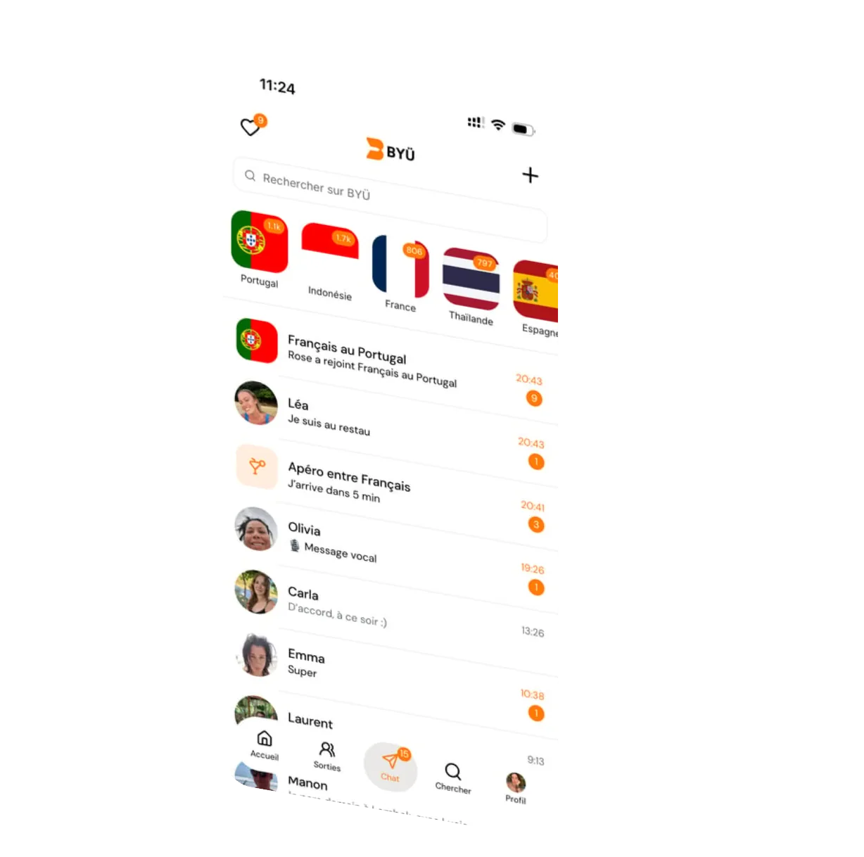 Chat et communautés BYÜ